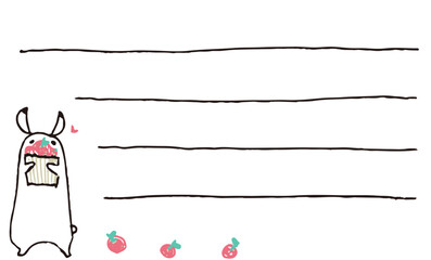 りんごに恋するうさぎ