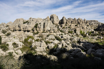 Paraje Natural Torcal de Antequera, términos municipales de Antequera y Villanueva de la Concepción,  provincia de Málaga, Andalucia, Spain