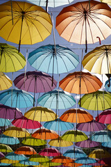 Fototapeta na wymiar colorful umbrella
