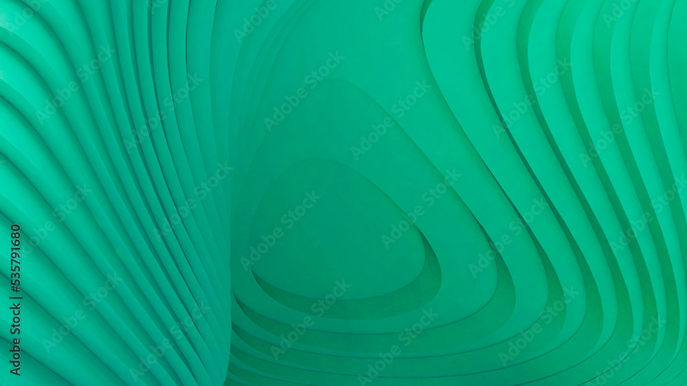 Poster abstract background. futuristic wave curves paper cut design for network data and development concep