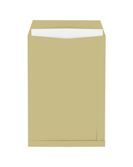 Realistic 3d envelope rendering, letter, and message design concept, envelope for mockup template