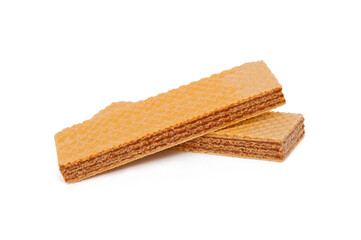 Wafers isolated on white background