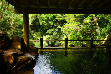 Uramiga Taki Hot Spring, Onsen in Hachijo-jima, Tokyo, Japan - 日本 東京 八丈島 裏見ヶ滝温泉