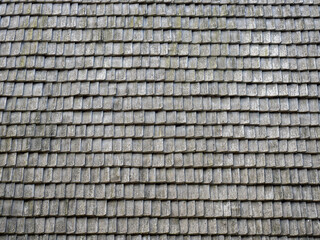 backgrouund of traditional wooden roof tiles	
