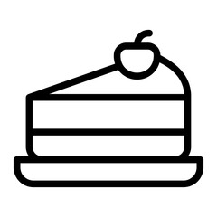 cake line icon