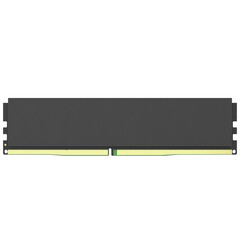 3d rendering illustration of a DDR5 RAM memory module