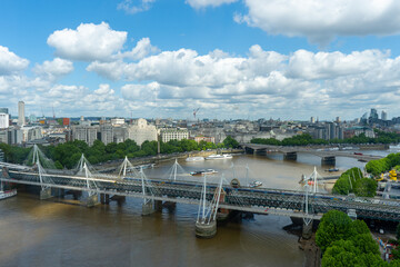 city view from london eye
