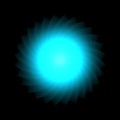 an abstract image of blue light