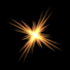 Fototapeta premium an orange explosion ray picture