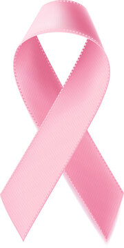 Big set of pink ribbons. Symbol of the fight against breast cancer
