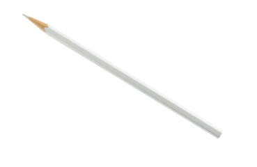 White color pencil on white background