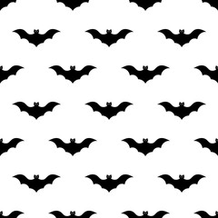 seamless bat pattern and background vector illustration