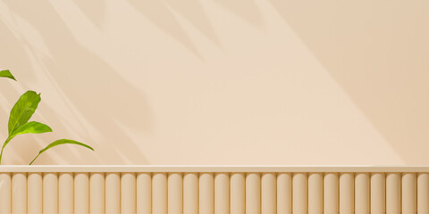 Mock up 3d Podium. Geometric shape. cosmetic concept. Abstract background. 3d render illustration