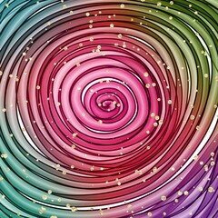 Rainbow Alcohol Ink Art and Gold Glitter Background