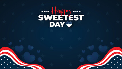 Sweetest Day Background With Copy Space Area