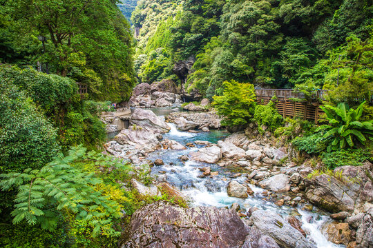高知県　中津渓谷の風景
