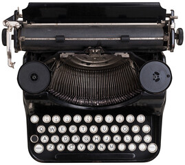 Isolated vintage typewriter
