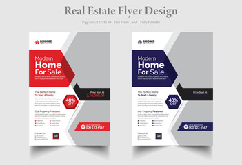 Real Estate Business Flyer Design Template