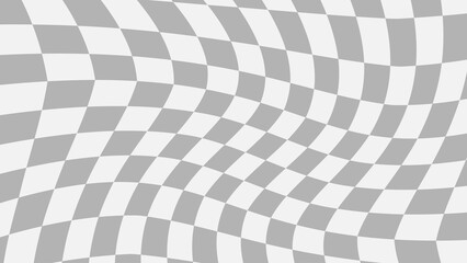 Obraz premium aesthetic distorted checkerboard, checkers decoration