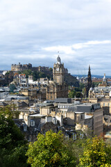 Fototapeta premium view from Calton hill located east of Edinburgh's New Town