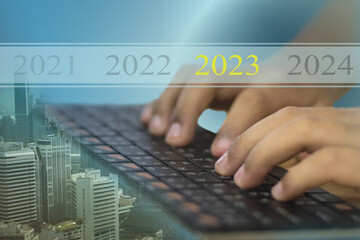 typing on keyboard
