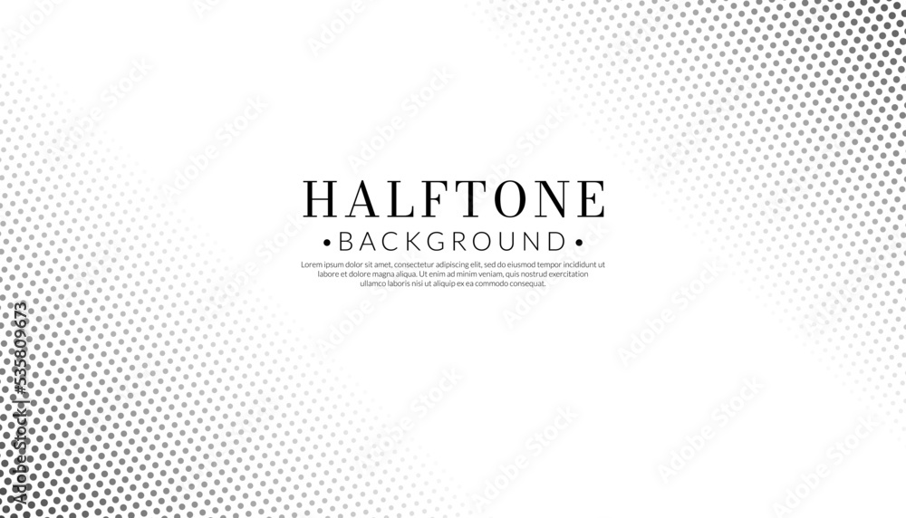 Poster abstract halftone background. elegant white and black dots pattern. dot concept. vector illustration