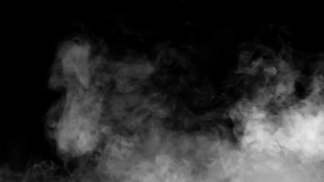 smoke on black background for video effect