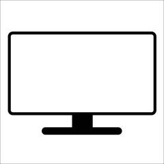 Monitor icon design vector template Computer display isolated icon