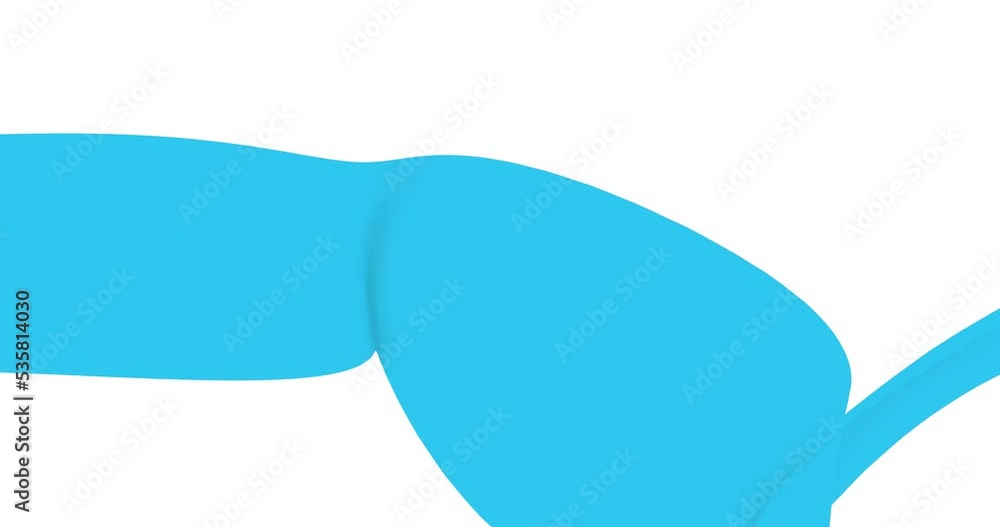Poster looped animation, abstract flat wave in light color. neutral color background with minimalistic flat