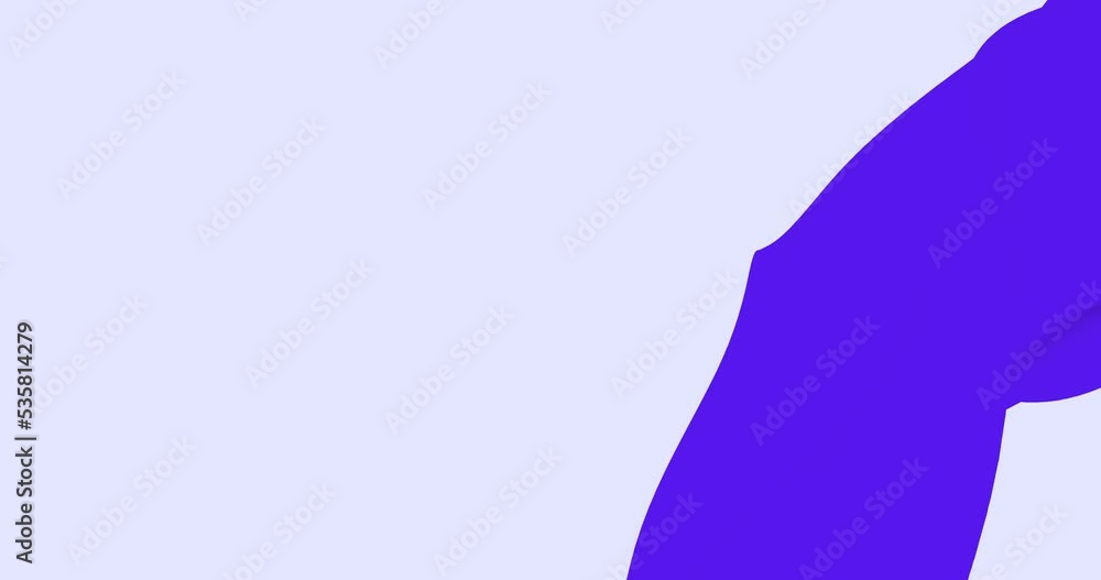 Poster abstract flat wave in looped animation with bright and vivid colors. multicolor flat wave background
