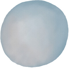 blue watercolor circle with paper texture