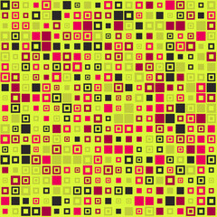 Abstract Color Halftone Dots generative art background illustration