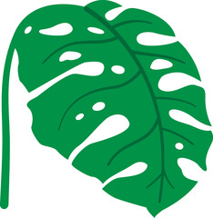  leaves art vector illustration of Doodle cute for design.line art drawing.