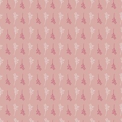 Seamless pattern with boho elements. Neutral design for fabric and wrapping paper.