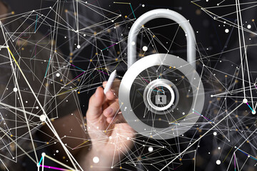 security data code digital in hand