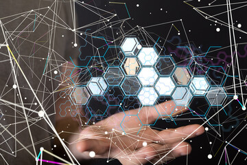 Cloud computing concept - connect to cloud