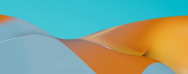 Abstract blue wave pattern, illustration