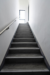 Fototapeta na wymiar Empty staircase in modern building