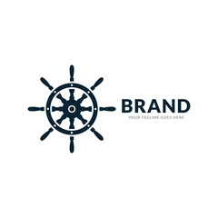 Obraz premium Nautical Logo Design vector Template..