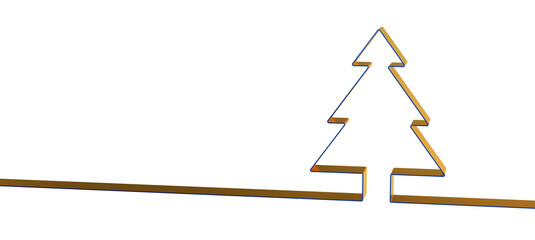 abstract christmas tree 3d rendering