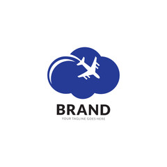 Vector logo design template for airlines, airline tickets, travel agencies - planes and emblems.