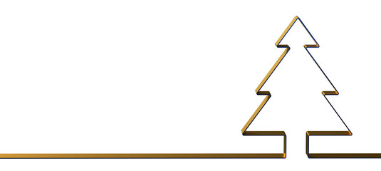 abstract christmas tree 3d rendering