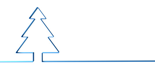 merry christmas card modern 3d minimal tree.