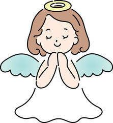 天使の女の子のイラスト