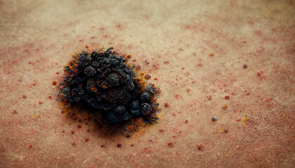 Melanoma. skin cancer background Abstract AI gen - obrazy, fototapety, plakaty