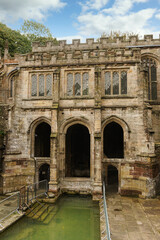 Fototapeta premium St Winefride's Well in the Welsh town of Holywell one of the oldest pilgrimage sites in Great Britain dated to the 12th century and described as one of the seven wonders of Wales