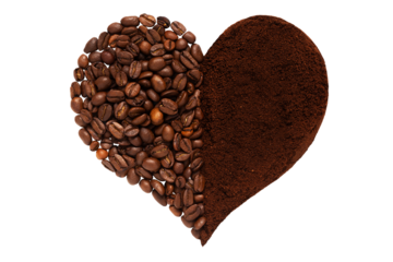 Coffee heart symbol