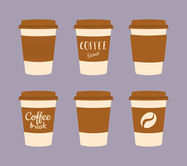 Take away paper coffee cup Mockup template for Cafe Restaurant brand identity design. Coffee to go