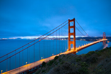 San Francisco with Golden Gate Bridge 