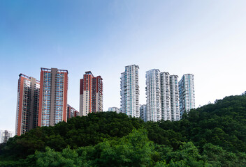 Fototapeta premium Modern apartment buildings in the city